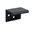 Epco DP44-BL Zinc Edge Pull, 1-1/4" CTC, 2" OA Length - Satin Black Finish