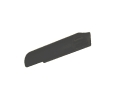 Epco DP45-BL Aluminum Drawer Pull, 3" CTC, 3-7/8" OA Length - Satin Black Anodized Finish