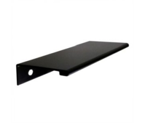 Epco DP47-BL-100 Aluminum Edge Pull, 1.26" (32mm) CTC, 3.94" (100mm) OA Length - Satin Black Anodized Finish