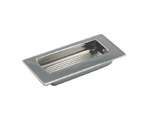 Epco DP485-PC Stainless Steel Recessed Pull, 1.42" (36mm) Width, 3.35" (85mm) Length - Polished Chrome Finish