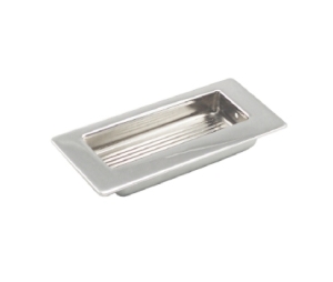 Epco DP485-SS Stainless Steel Recessed Pull, 1.42" (36mm) Width, 3.35" (85mm) Length - Satin Stainless Finish