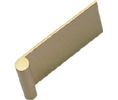 Epco DP42-B Aluminum Edge Pull, 1-1/2" OA Length - Satin Brass Finish Anodized Finish