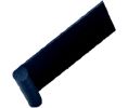Epco DP42-BL Aluminum Edge Pull, 1-1/2" OA Length - Satin Black Anodized Finish