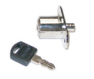 Epco G03-C Plunger Lock, For 1/4" Sliding Glass Doors - Bright Chrome Finish