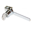 Epco G04-C Ratchet Lock, For 1/4" Sliding Glass/Wood Doors - Bright Chrome Finish