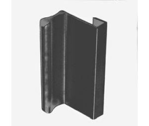 Epco GP15-BL Aluminum Sliding Door Pull, 2-3/4" Length - Satin Black Anodized Finish