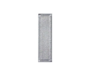 Epco GP17-A Plastic Adhesive Sliding Door Pull, 2-13/16" x 13/16" x 1/8" Dimensions - Aluminum Finish
