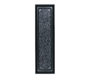 Epco GP17-BL Plastic Adhesive Sliding Door Pull, 2-13/16" x 13/16" x 1/8" Dimensions - Black Finish