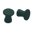 Epco GP19-BL Pair of Aluminum Sliding Door Knob, 33/64" Diameter - Satin Black Anodized Finish