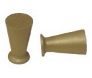 Epco GP20-B Pair of Aluminum Sliding Door Knob, 15/32" Diameter - Satin Brass Finish Anodized Finish