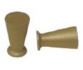Epco GP20-B Pair of Aluminum Sliding Door Knob, 15/32" Diameter - Satin Brass Finish Anodized Finish