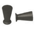 Epco GP20-BL Pair of Aluminum Sliding Door Knob, 15/32" Diameter - Satin Black Anodized Finish