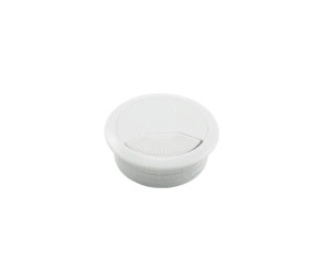 Epco GRS-60-WH Plastic Cable Grommet with Spring Loaded Cover - White