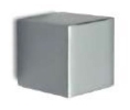 Epco KP20-DC Zinc Knob, 3/4" Square - Dull Chrome Finish