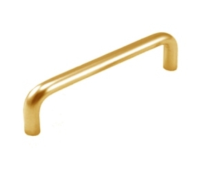 Epco MC401-4-PB Steel Wire Pull, 4" CTC, 5/16" Diameter - Polished Brass Finish