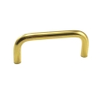 Epco MC402-64-PB Solid Wire Pull, 2.52" (64mm) CTC, 5/16" Diameter - Polished Brass Finish