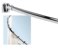 Epco SH960-5-PC Curved Shower Rod Kit, 5' Length - Polished Chrome Finish