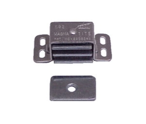Epco 592-P Heavy Duty Magnetic Catch for Larger Cabinet Doors, Polybagged with Strike and Screws -Aluminum
