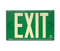 EverGlow BPLXG Photo-luminescent Exit Sign ”EXIT” - Green