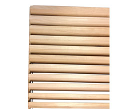 E-ZEE HAFALV A4 Core 10x34 Alder/Beech Wood-1-3/4" Door Thickness - 10"W x 34"H - High Air-Flow Louver Core Only