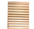 E-ZEE HAFALV A4 Core 10x22 Alder/Beech Wood-1-3/4" Door Thickness - 10"W x 22"H - High Air-Flow Louver Core Only