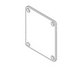 Falcon 4833 313AN Top Reinforcement Plate, Anodized Duranodic