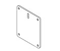 Falcon 4834 US10 Top Reinforcement Plate with Access Hole, Satin Bronze