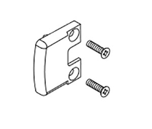 Falcon 600310 US26D 24/25 Push Bar End Cap Kit, Satin Chrome