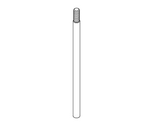 Falcon 650006 US32 Extension Rod 12", Polished Stainless Steel