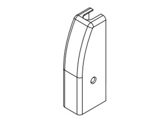 Falcon 650388 US19 19V Latch Case Cover Kit with Screws, Dull Black, Painted