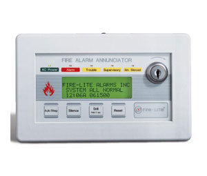 Fire-Lite LCD80F 80-character LCD Remote Fire Annunciator