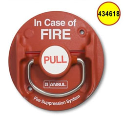 Ansul 434618 R-102 System Parts - Red Remote Pull Station - Without Wire Rope