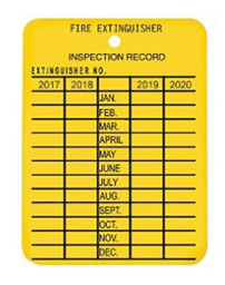 Ansul 4YPMITAG 4 Year Plastic Inspection Tag