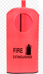 Ansul FE3W Red Line Water Proof PVC Hand Portable Extinguisher Cover - Large - With Window