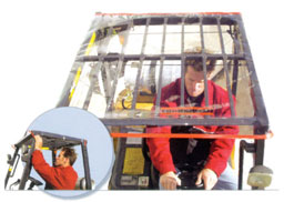 Forklift Training FSD01-D Forklift Rain Cover - Forkshield