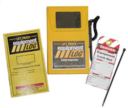 Forklift Training LOG (N)-C Forklift Inspection Book - Lift Truck Equipment Log - Narrow Isle Lifts- incl. Stand Up Reach and Elevated Order Picker