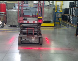 Forklift Training RZ-1 Red Zone Danger Area Warning Light