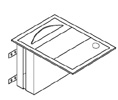 Gamco CT-1 Towel Dispenser and Waste Door for Countertops