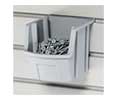 Handi GCHSPUBG Gray Individual Plastic Storage Bin Accessories - 1 Pc.