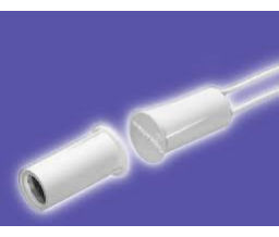 GE Security 1125-N Recessed Stubby Press Fit Contact with Wire Leads, White