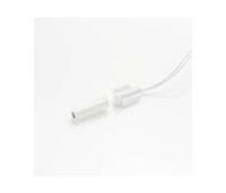 GE Security 1275-N Recessed Wing Fit Magnetic Contact with Wire Leads, 3/8" Diameter, 1/2" Gap Size, Closed Loop, White