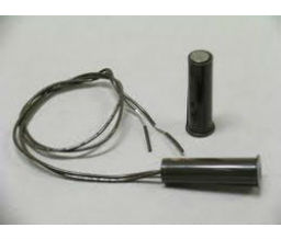 GE Security 1075W-N Recessed Press Fit Contact w/Wire Leads, 3/8 Diameter, Closed Loop, Wide Gap, White