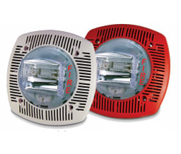 Gentex SSPK24WLPR Low Profile Wall Mount Speaker/Strobe - Red