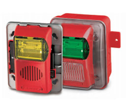Gentex WGESR2475PWR Outdoor Red Lens Strobe w/GOE Enclosure - Red Faceplate