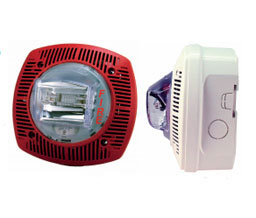 Gentex WSSPK241575WW Outdoor Wall Mount Speaker/Strobe - White w/Outdoor Back Box