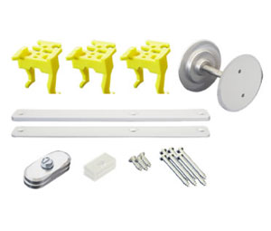 GKL B1A 628 Storefront Door Modification Kit - Aluminum (Clear Anodized) 