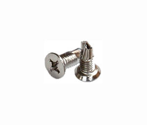 GKL HSP100MS Commercial 12/14 Short Metal Hinge Screws - Nickel Plated - Pack of 100
