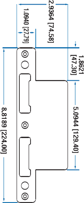 GLOBALDOOR GLOBAL_2321_dimentions