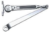 GLOBAL DOOR HOA-1245 Hold Open Arm Set - Aluminum Finish