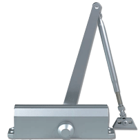 GLOBAL DOOR TC201 AL Adjustable Surface Streamline Door Closer Size 2-5, Aluminum Finish